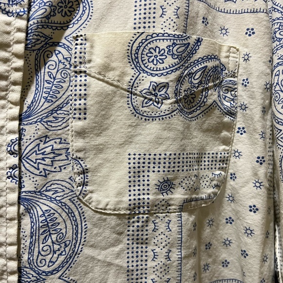 Current/Elliott The Prep School Oversized Button Up Shirt in Badass Bandana - Picture 11 of 11